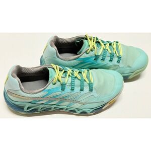 Merrell All Out Peak Trail Running Shoes Adventurine Sea Blue J03952 Womens 9